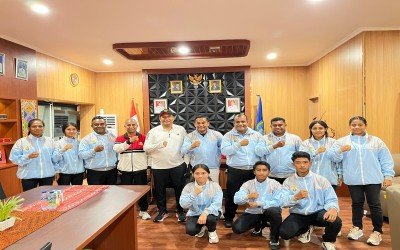 Bupati  Timor Tengah Utara Melepas 8 Orang Atlet Pencak Silat Mengikuti Kejuaraan Dunia.
